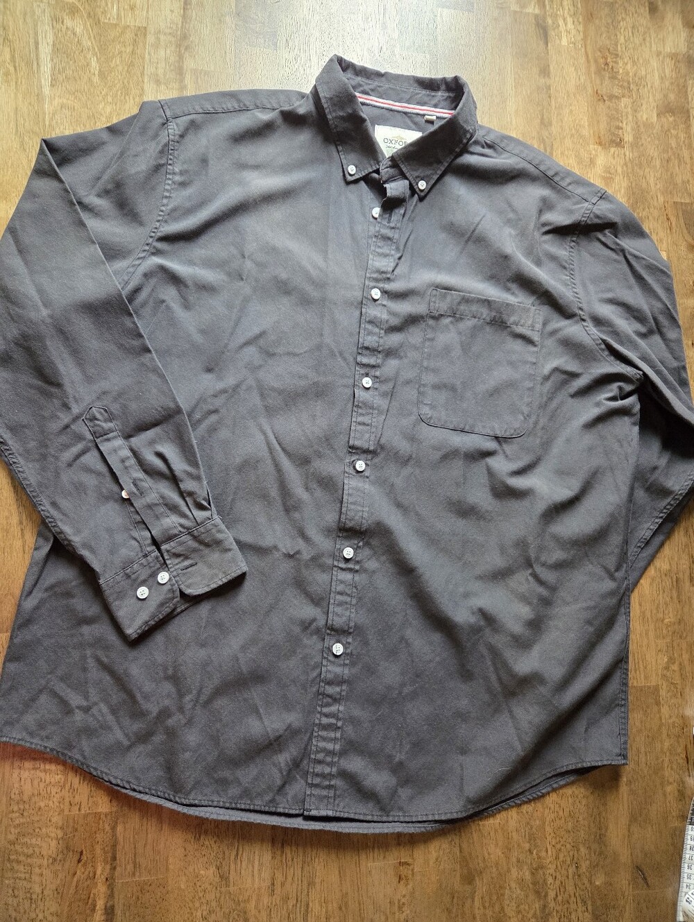 Oxford Men's Luxury Collection Soft Black Long Sleeve Shirt